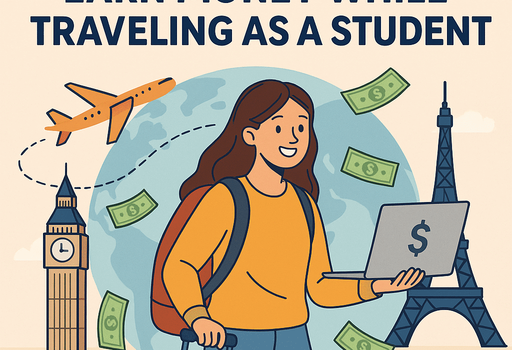 how to earn money while traveling as a student