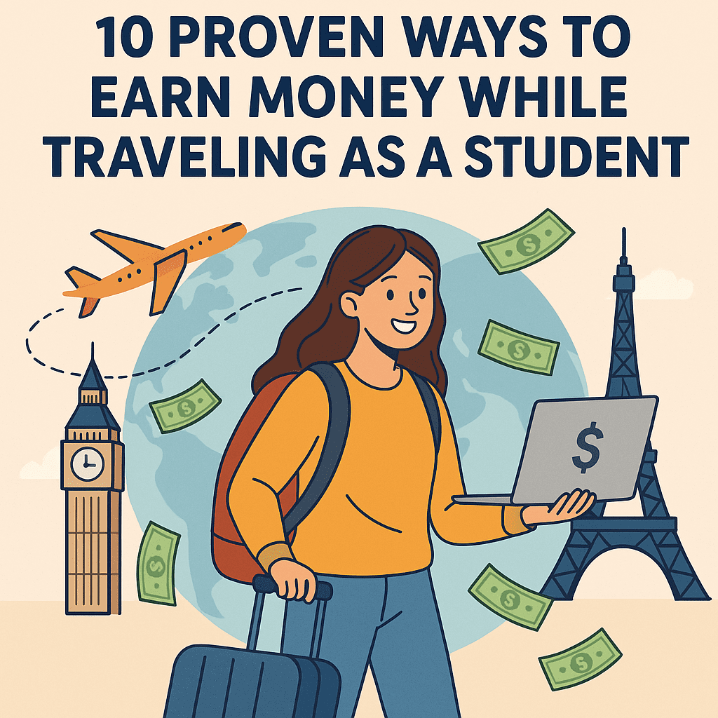 how to earn money while traveling as a student
